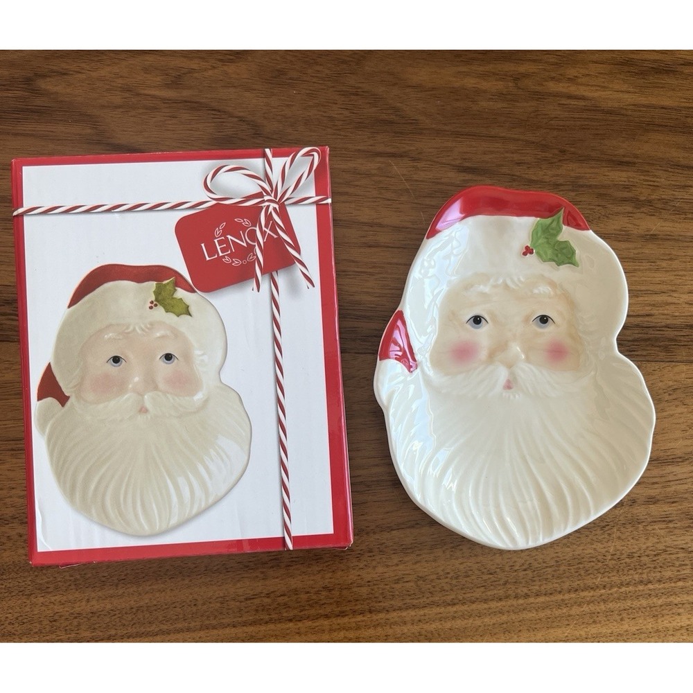 Lenox Hosting The Holidays Santa‎ Christmas 5.4" Spoon Rest NEW
